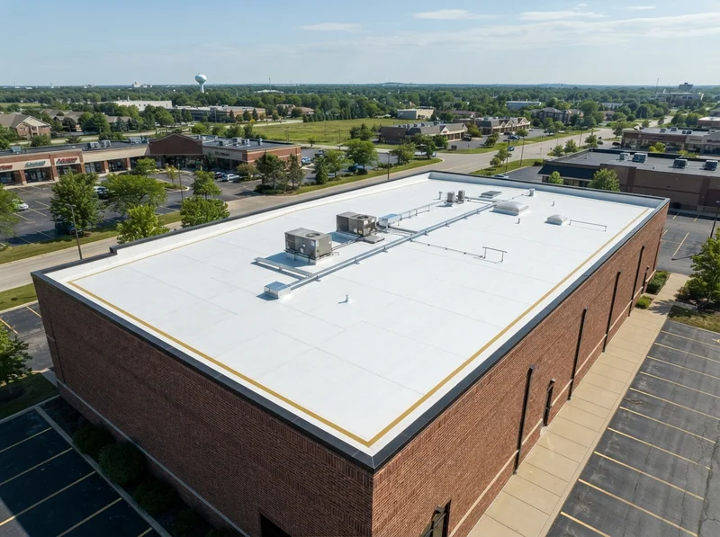 Professional flat roof installation in Romeoville