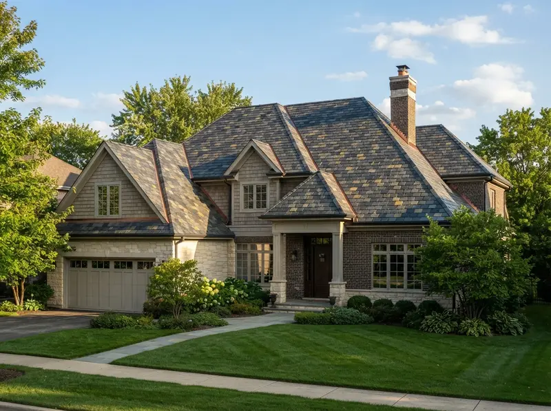 Durable slate roof installation in Romeoville