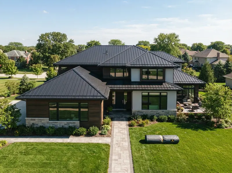 Standing seam metal roof in Romeoville Standing seam metal roof in Romeoville