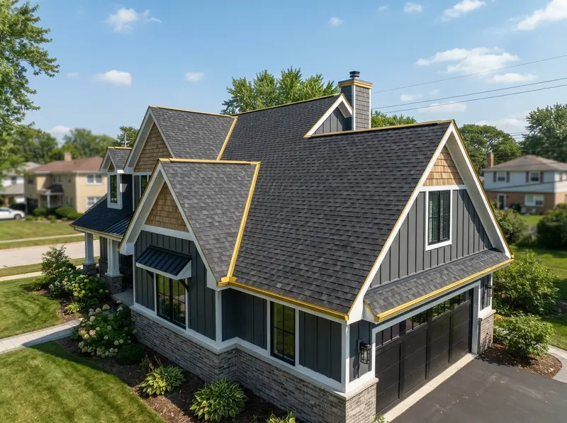 Roof damage inspection in Romeoville